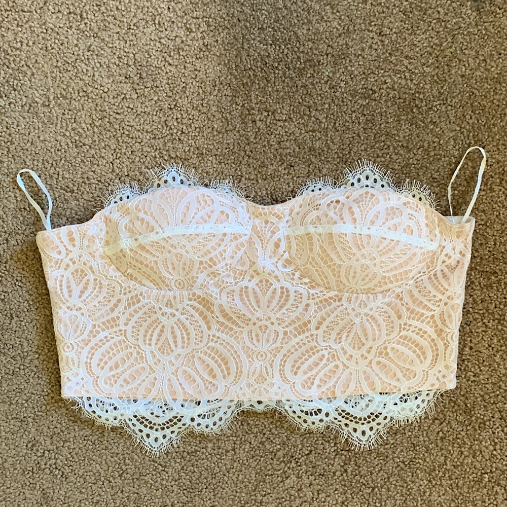 NWOT Mimosa Posh Bustier Top White - Large - Picture 2 of 7